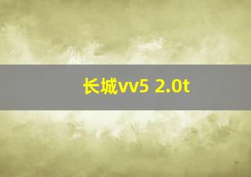 长城vv5 2.0t